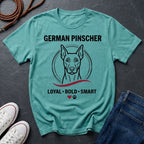 German Pinscher Shirt - Loyal Bold Smart Dog Breed Tee - Comfort Colors 1717