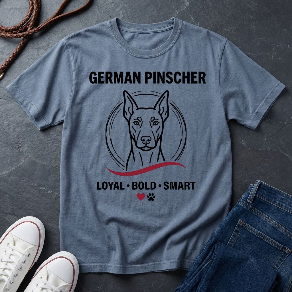German Pinscher Shirt - Loyal Bold Smart Dog Breed Tee - Comfort Colors 1717