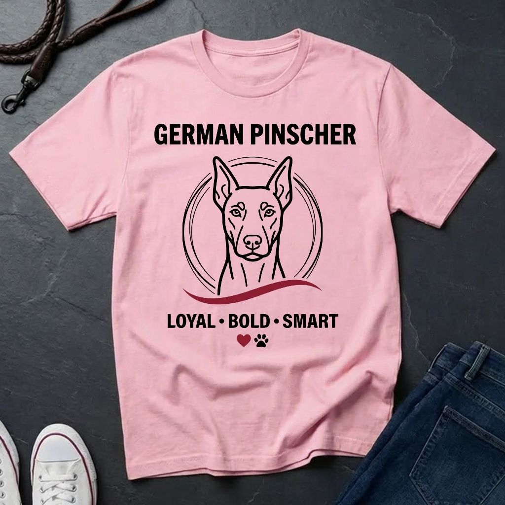 German Pinscher Shirt - Loyal Bold Smart Dog Breed Tee - Comfort Colors 1717