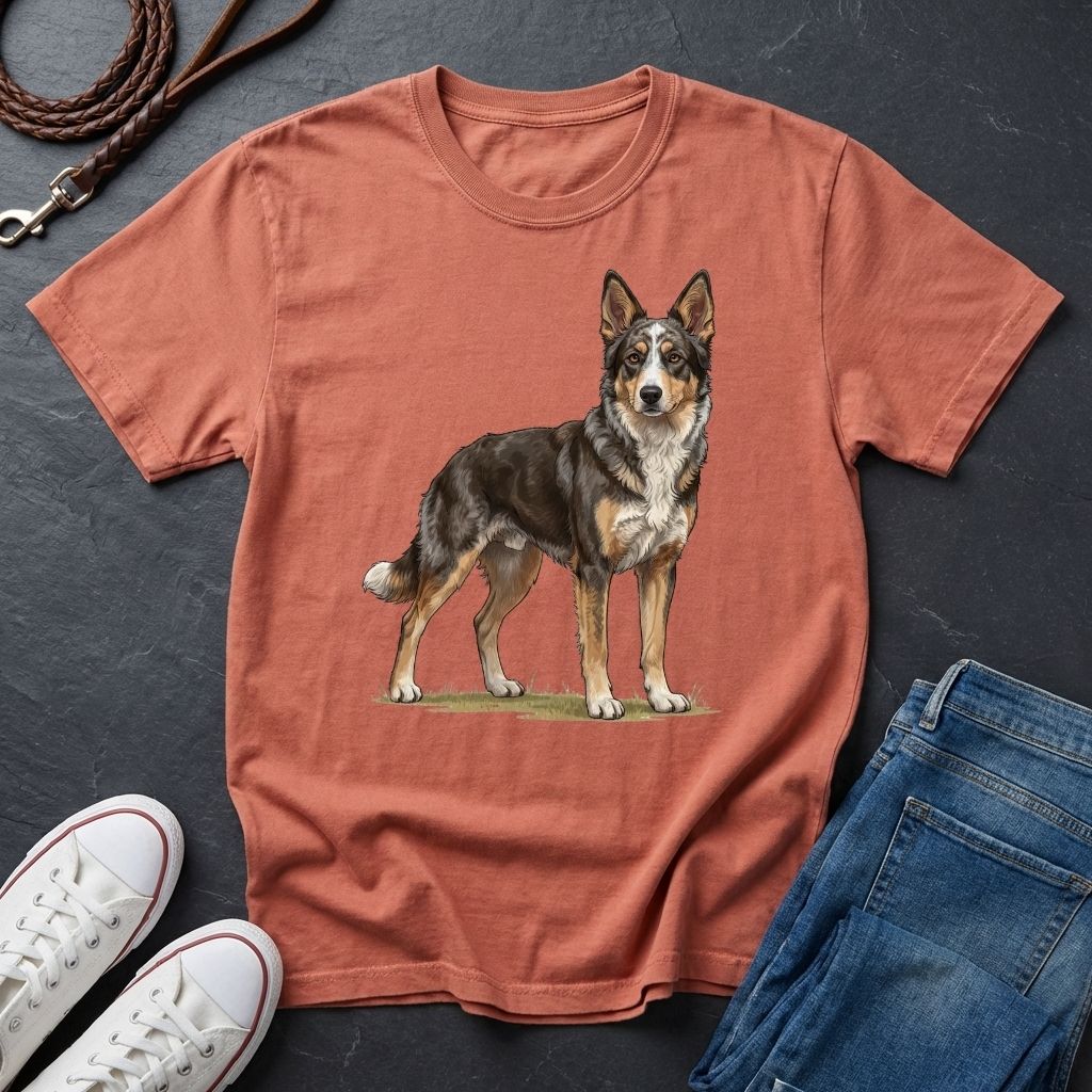 Mudi Dog Shirt - Rare Breed Curly Coat Detailed Portrait — Comfort Colors 1717