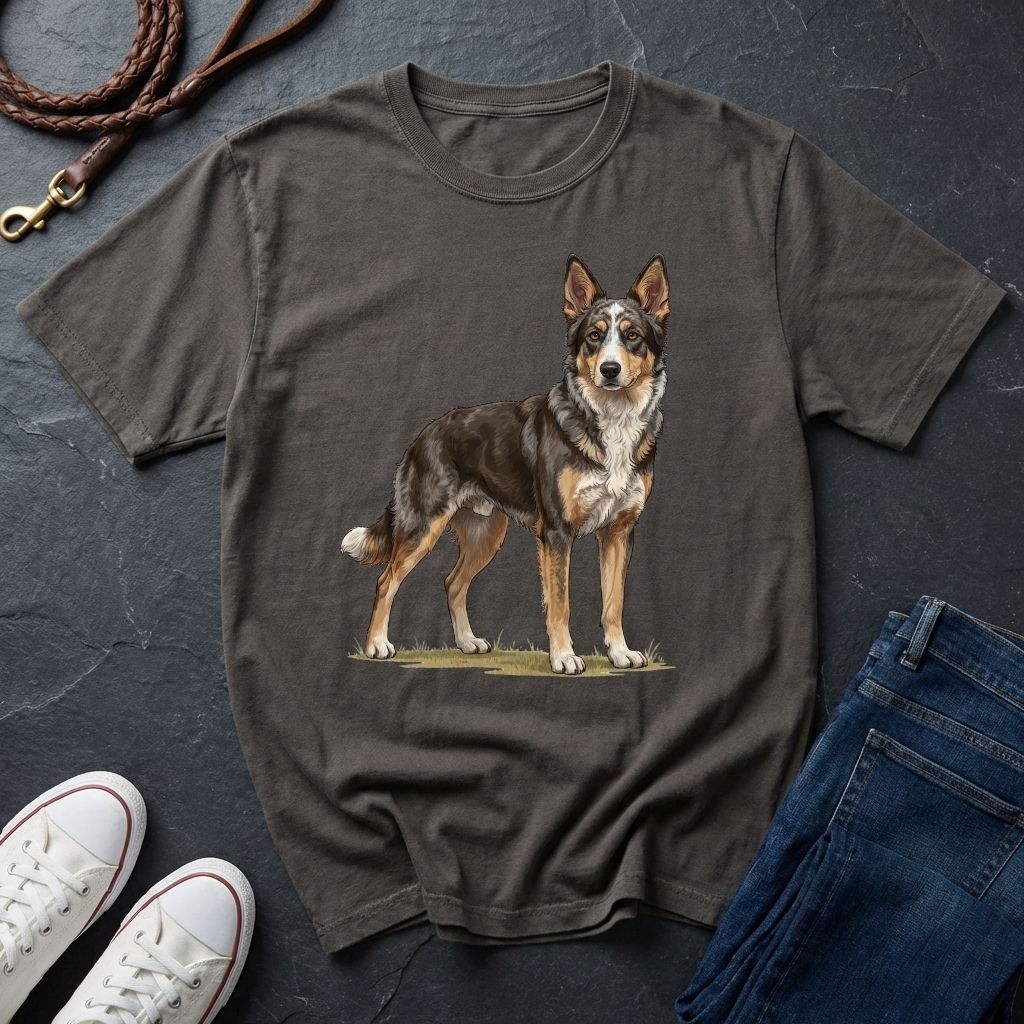 Mudi Dog Shirt - Rare Breed Curly Coat Detailed Portrait — Comfort Colors 1717