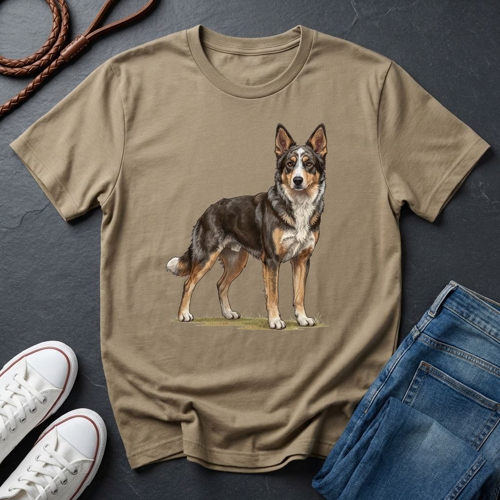 Mudi Dog Shirt - Rare Breed Curly Coat Detailed Portrait — Comfort Colors 1717