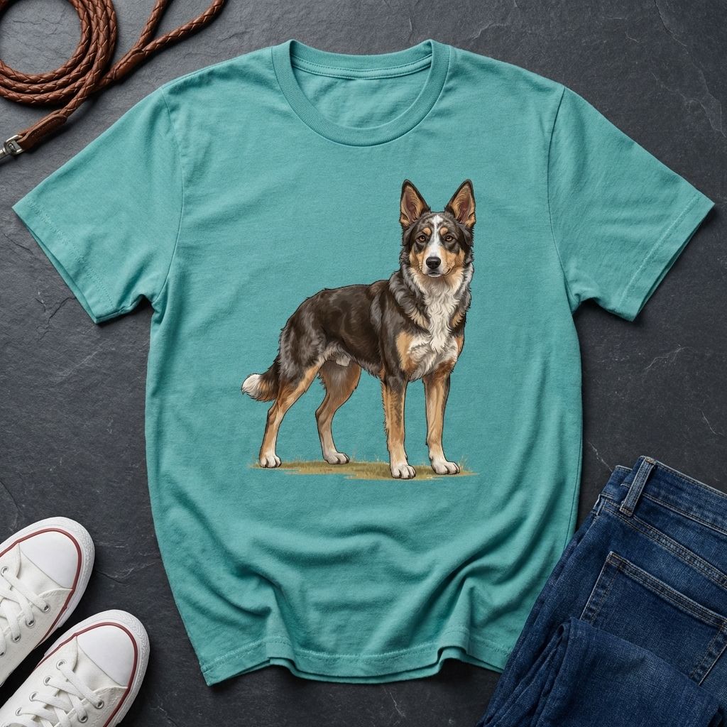 Mudi Dog Shirt - Rare Breed Curly Coat Detailed Portrait — Comfort Colors 1717