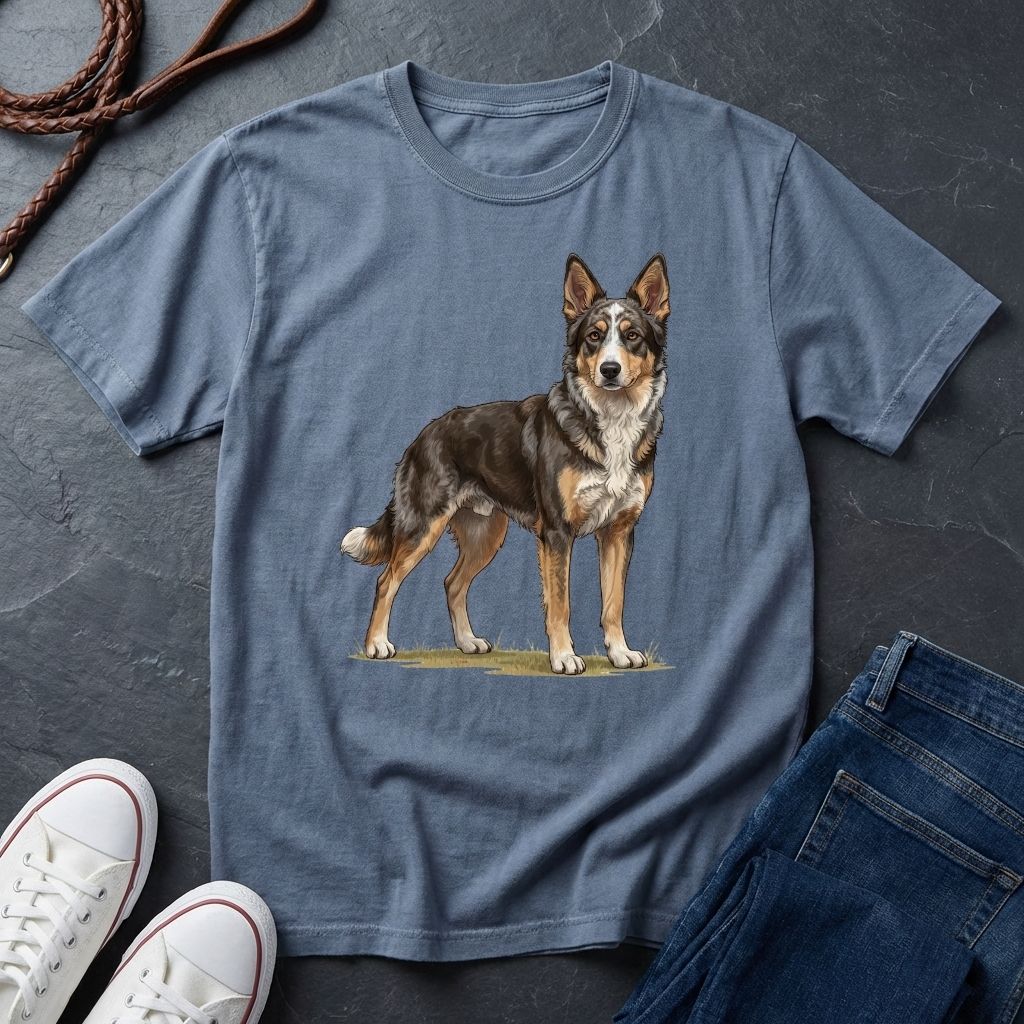 Mudi Dog Shirt - Rare Breed Curly Coat Detailed Portrait — Comfort Colors 1717