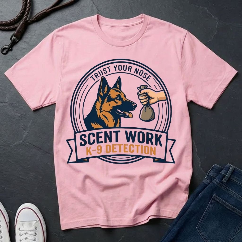 Scent Work Dog Training Shirt - K9 Nose Work Tee — Comfort Colors 1717