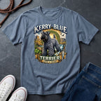 Kerry Blue Terrier Shirt - Detailed Dog Portrait Tee — Comfort Colors 1717