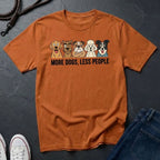 More Dogs Less People Shirt - Funny Dog Owner Gift — Comfort Colors 1717