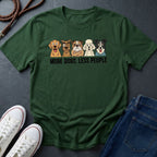 More Dogs Less People Shirt - Funny Dog Owner Gift — Comfort Colors 1717
