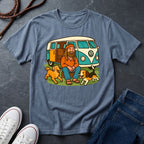 Vintage Hippie Van T-Shirt with Dogs - Retro 60s 70s Van Life Shirt — Comfort Colors 1717