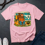 Vintage Hippie Van T-Shirt with Dogs - Retro 60s 70s Van Life Shirt — Comfort Colors 1717