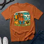 Vintage Hippie Van T-Shirt with Dogs - Retro 60s 70s Van Life Shirt — Comfort Colors 1717
