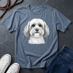 Cute Shih Tzu Dog Portrait T-Shirt — Realistic Pet Illustration Tee — Comfort Colors 1717