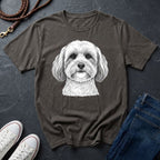 Cute Shih Tzu Dog Portrait T-Shirt — Realistic Pet Illustration Tee — Comfort Colors 1717