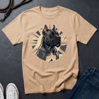 Majestic Cane Corso Graphic Shirt - Black Dog Illustration Tee - Comfort Colors 1717