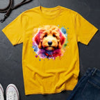 Golden Doodle Graphic Pop Art Shirt — Colorful Golden Doodle Portrait — Comfort Colors 1717