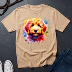 Golden Doodle Graphic Pop Art Shirt — Colorful Golden Doodle Portrait — Comfort Colors 1717