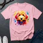 Golden Doodle Graphic Pop Art Shirt — Colorful Golden Doodle Portrait — Comfort Colors 1717