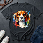Beagle Graphic Pop Art Shirt — Colorful Hound Portrait — Comfort Colors 1717