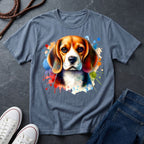 Beagle Graphic Pop Art Shirt — Colorful Hound Portrait — Comfort Colors 1717