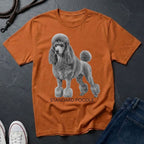 Standard Poodle Graphic Art Shirt — Modern Dog Portrait — Comfort Colors 1717