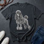 Standard Poodle Graphic Art Shirt — Modern Dog Portrait — Comfort Colors 1717
