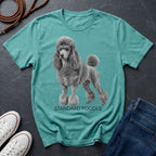 Standard Poodle Graphic Art Shirt — Modern Dog Portrait — Comfort Colors 1717