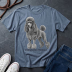 Standard Poodle Graphic Art Shirt — Modern Dog Portrait — Comfort Colors 1717