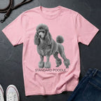 Standard Poodle Graphic Art Shirt — Modern Dog Portrait — Comfort Colors 1717
