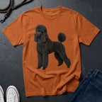 Black poodle graphic on Comfort Colors 1717