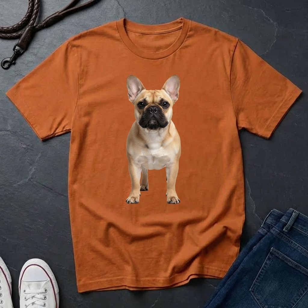 French Bulldog Photo-Realistic Shirt — Anatomically Correct Breed Portrait — Comfort Colors 1717