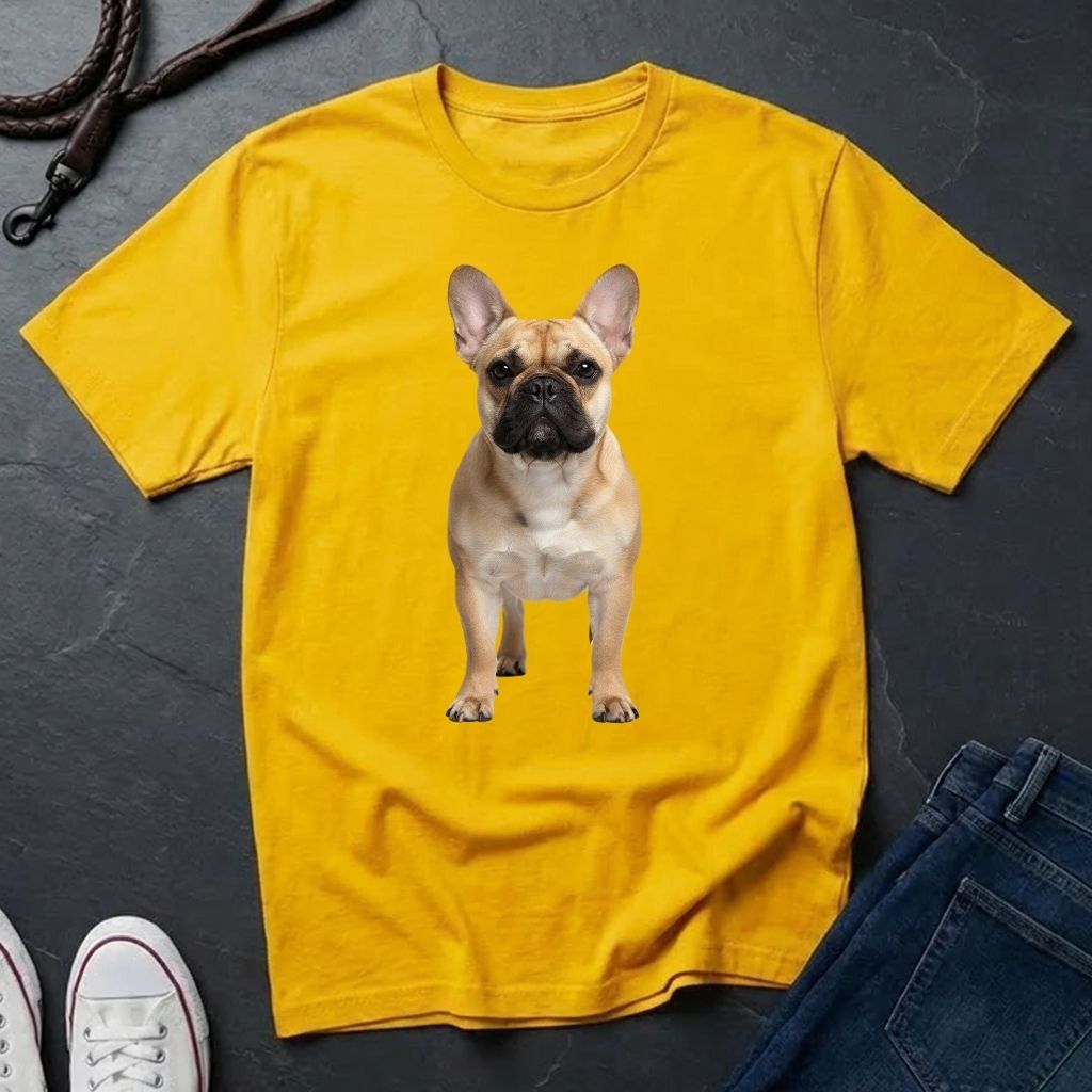 French Bulldog Photo-Realistic Shirt — Anatomically Correct Breed Portrait — Comfort Colors 1717