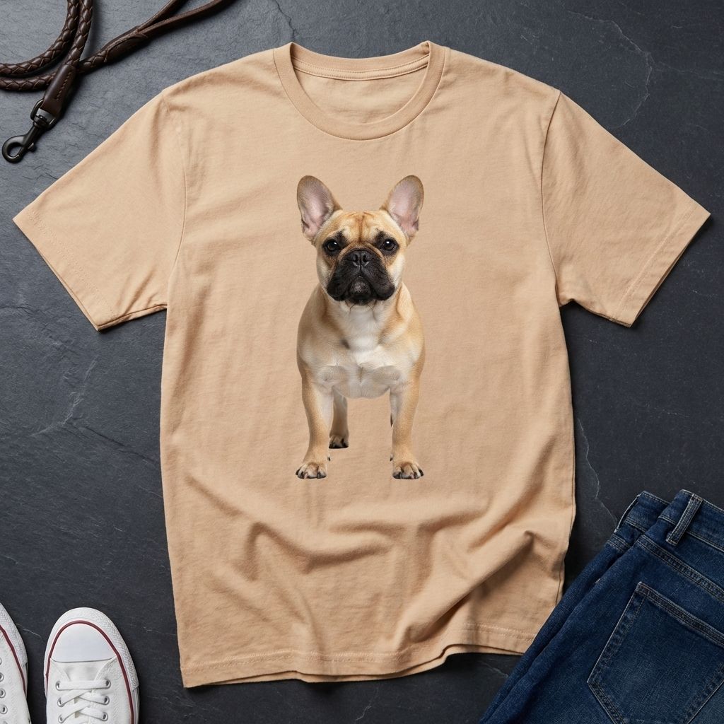 French Bulldog Photo-Realistic Shirt — Anatomically Correct Breed Portrait — Comfort Colors 1717