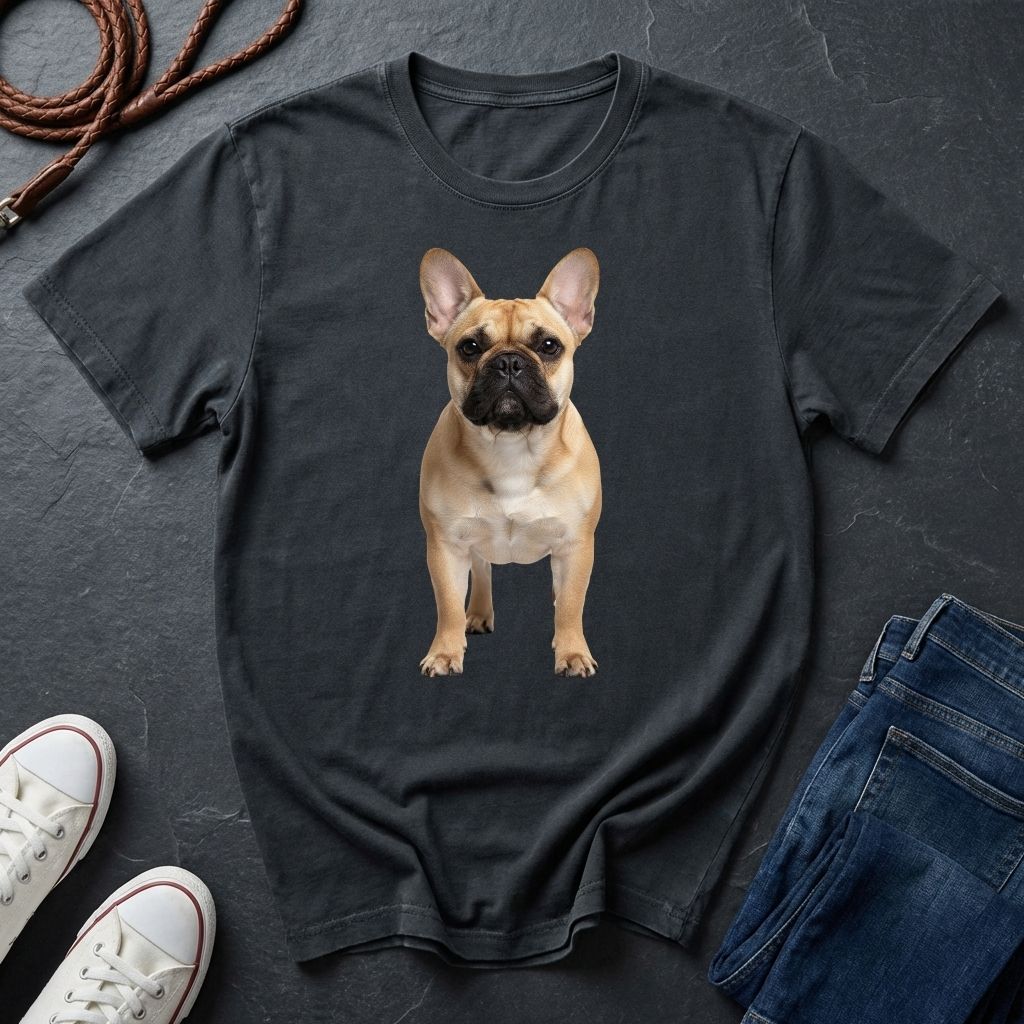 French Bulldog Photo-Realistic Shirt — Anatomically Correct Breed Portrait — Comfort Colors 1717