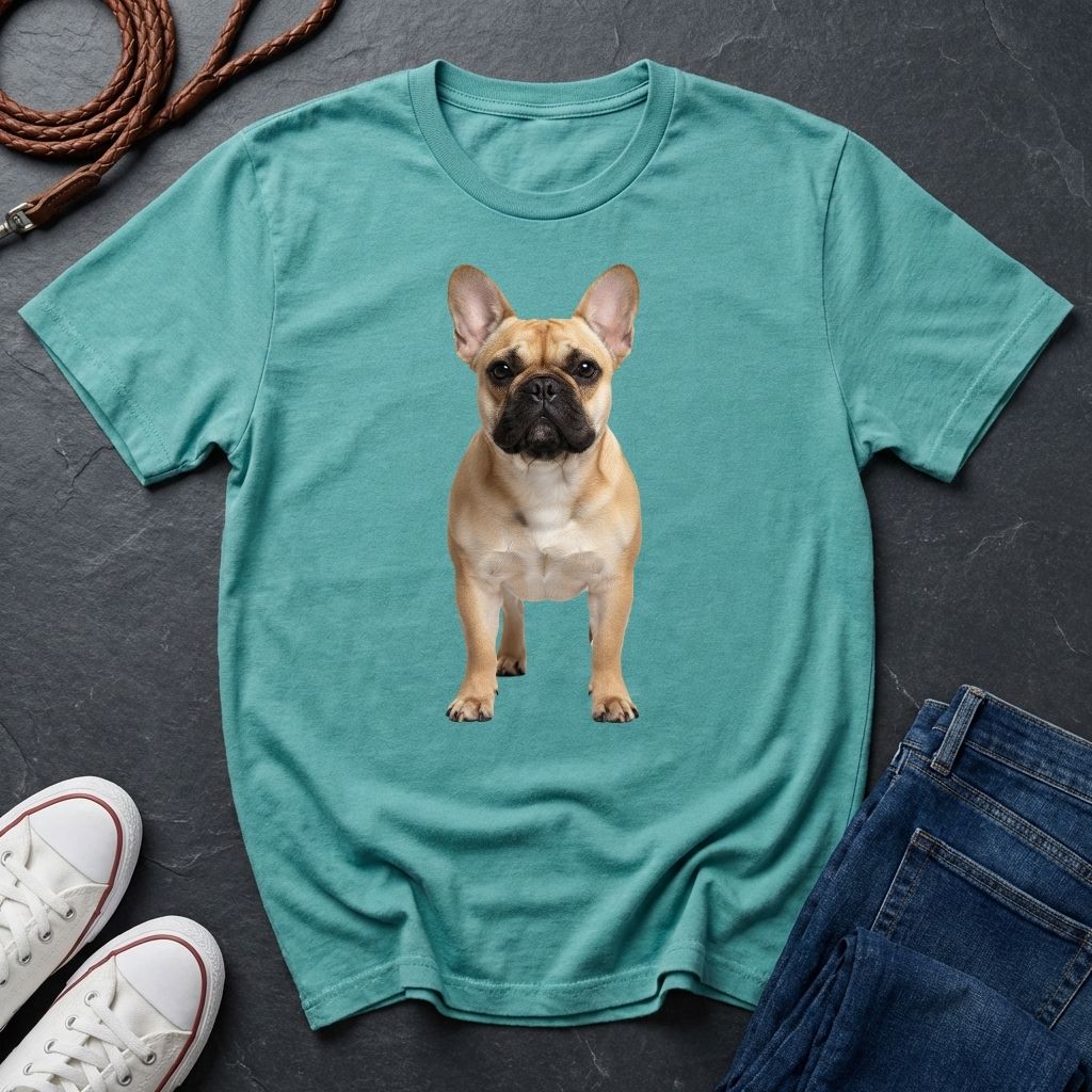 French Bulldog Photo-Realistic Shirt — Anatomically Correct Breed Portrait — Comfort Colors 1717