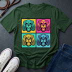 Cavalier King Charles Spaniel Pop Art Shirt — Colorful 4-Panel Dog Tee — Comfort Colors 1717