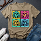 Cavalier King Charles Spaniel Pop Art Shirt — Colorful 4-Panel Dog Tee — Comfort Colors 1717