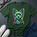 Yorkie Pop Art Shirt, Warhol Style Yorkshire Terrier Tee, Streetwear Misprint Graphic — Comfort Colors 1717