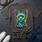 Yorkie Pop Art Shirt, Warhol Style Yorkshire Terrier Tee, Streetwear Misprint Graphic, Comfort Colors 1717, Dog Lover Gift
