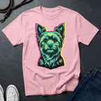Yorkie Pop Art Shirt, Warhol Style Yorkshire Terrier Tee, Streetwear Misprint Graphic, Comfort Colors 1717, Dog Lover Gift
