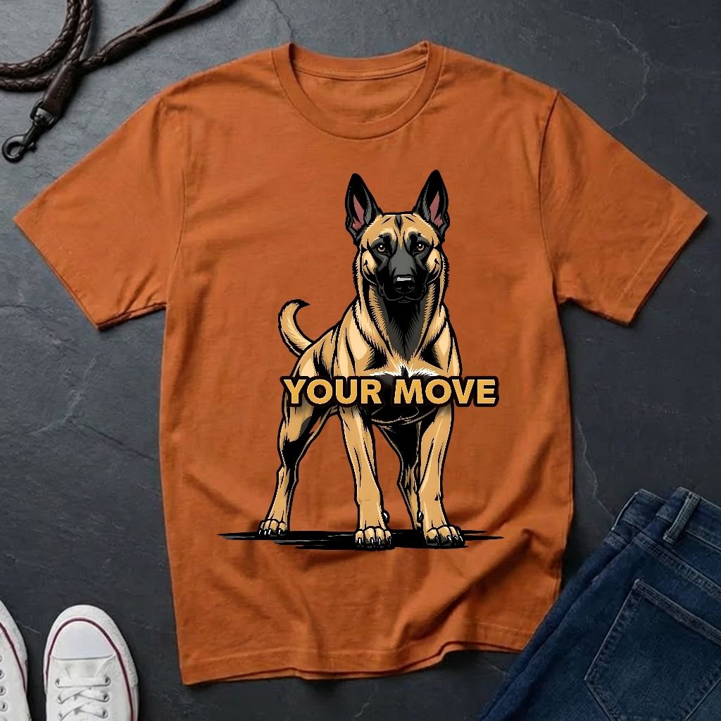 Belgian Malinois T-Shirt - Funny K9 Handler Gift - Your Move Guard Dog — Comfort Colors 1717