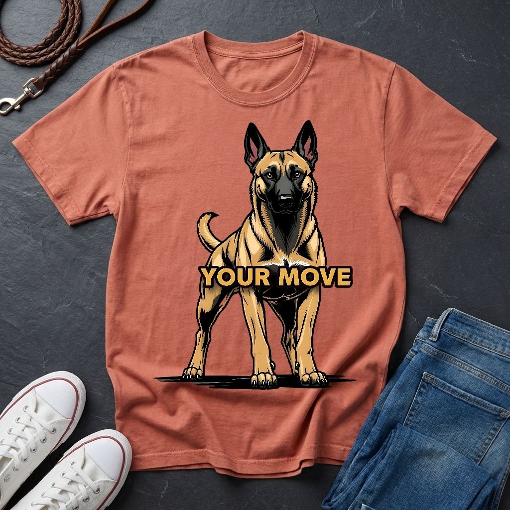 Belgian Malinois T-Shirt - Funny K9 Handler Gift - Your Move Guard Dog — Comfort Colors 1717
