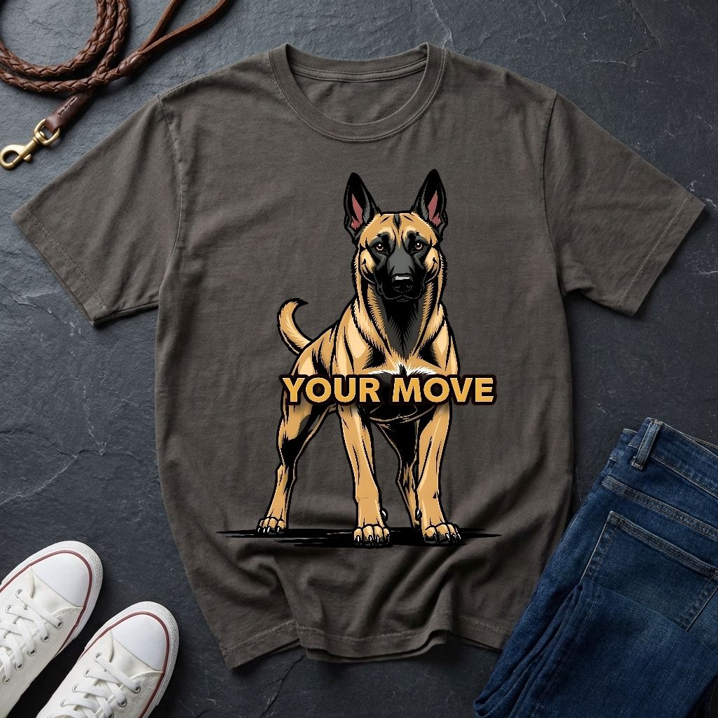 Belgian Malinois T-Shirt - Funny K9 Handler Gift - Your Move Guard Dog — Comfort Colors 1717