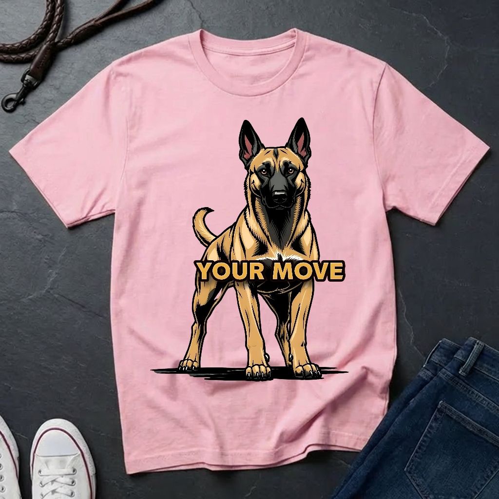 Belgian Malinois T-Shirt - Funny K9 Handler Gift - Your Move Guard Dog — Comfort Colors 1717