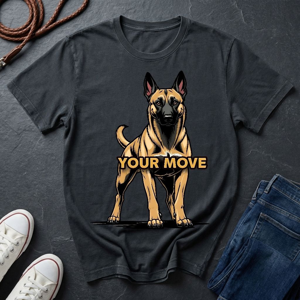 Belgian Malinois T-Shirt - Funny K9 Handler Gift - Your Move Guard Dog - Comfort Colors 1717