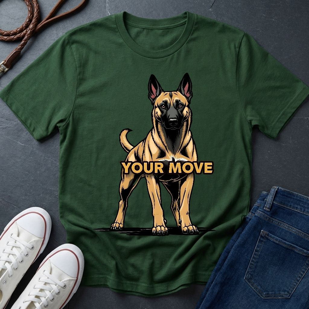 Belgian Malinois T-Shirt - Funny K9 Handler Gift - Your Move Guard Dog — Comfort Colors 1717