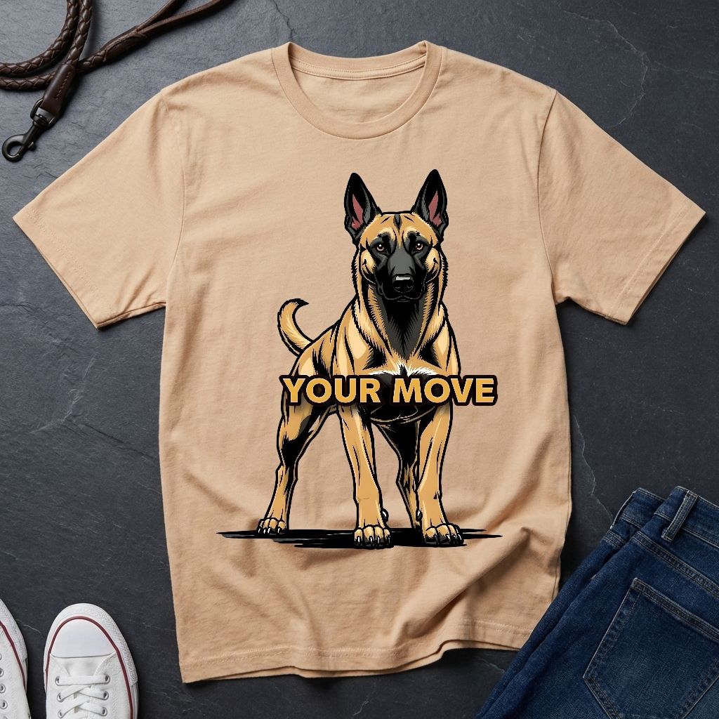 Belgian Malinois T-Shirt - Funny K9 Handler Gift - Your Move Guard Dog — Comfort Colors 1717