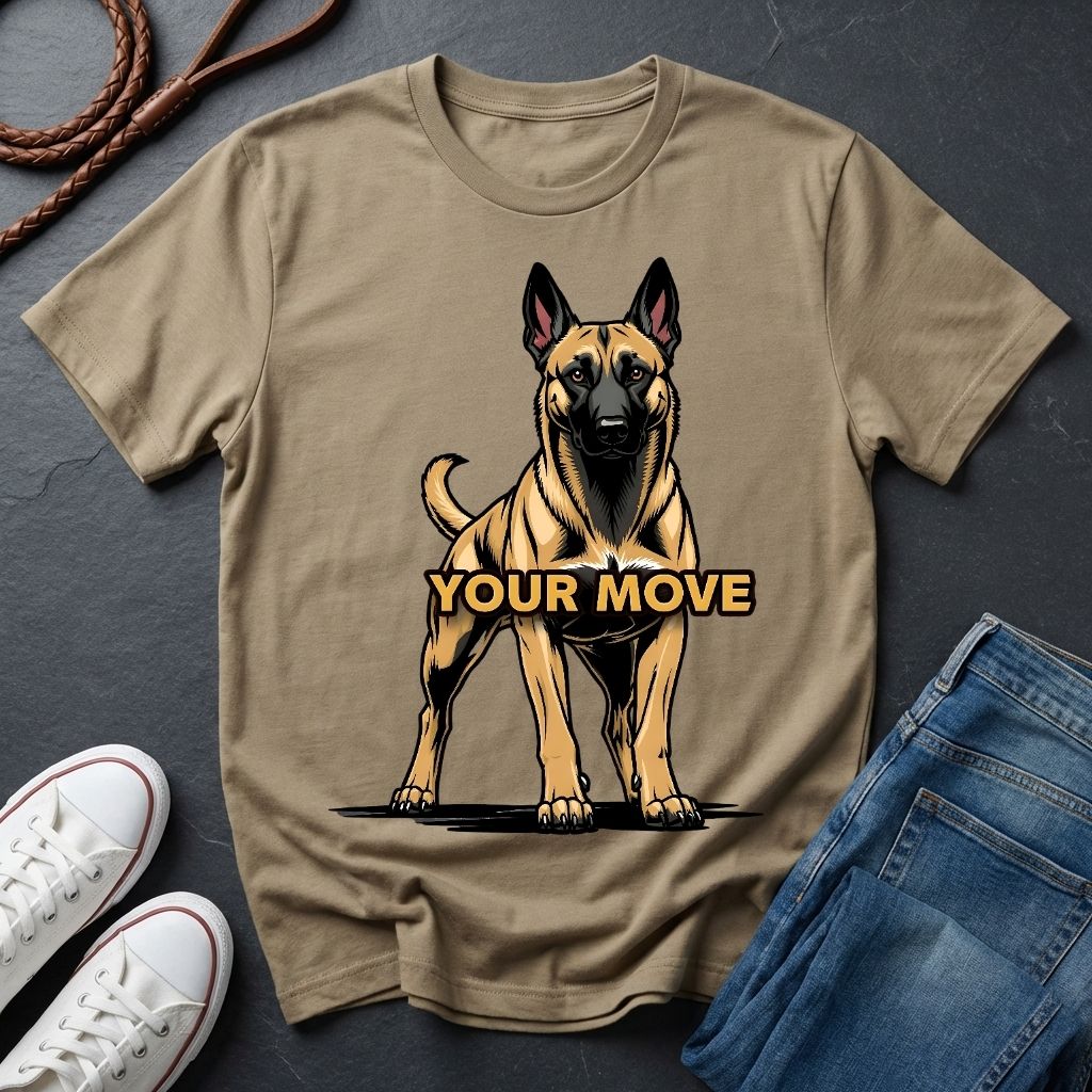 Belgian Malinois T-Shirt - Funny K9 Handler Gift - Your Move Guard Dog — Comfort Colors 1717