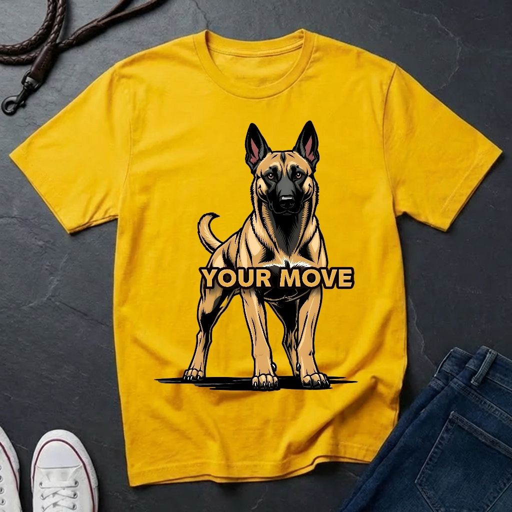 Belgian Malinois T-Shirt - Funny K9 Handler Gift - Your Move Guard Dog — Comfort Colors 1717
