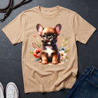 French Bulldog Floral T-Shirt — Cute Puppy Comfort Colors Design