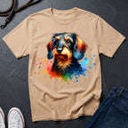 Dachshund Graphic Pop Art Shirt — Colorful 4-Panel Sausage Dog Tee — Comfort Colors 1717